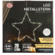 Lex ster met LED verlichting op batterij wit 30 cm