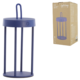 Light & Living tafellamp Isalo LED oplaadbaar kobaltblauw 28 cm