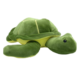 Knuffel schildpad groen 35 cm