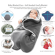 Wallaboo babydeken Coco grijs/ blauw 70 x 90 cm
