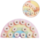 Ginger Ray snackplateau Donut Wall regenboog 64,5 cm