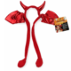 Halloween hoofdband met bewegende oren 55 cm 2 assorti