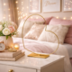 Decoratie Hart Frame liggend goudkleurig 30 cm