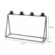 Kandelaar Modern frame zwart 32 cm
