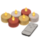 Out of the Blue LED-Teelicht Glamour batteriebetrieben 6er Set