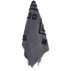 Mycha Ibiza plaid 4 recycelte Baumwolle schwarz 130 x 170 cm VE16