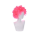 Pruik krullen roze one size