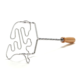 Stamppotstamper Nederland metaal met houten handvat 37 cm