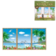 Wanddeko Dreiteiler Poster Tropical 85 cm 3er-Set