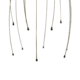 Relaxdays hoofdmassage spin goudkleurig 24,5 cm