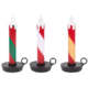 Kerst kaars LED op batterij 20 cm 3 assorti