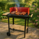 Alpina BBQ houtskool op wielen 85 cm