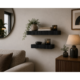 Light & Living wandplank Gatura zwart 40 cm