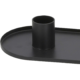 Kandelaar ovaal zwart 30 cm