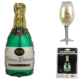 Folieballon Champagne 100 cm 2 assorti