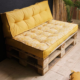Today Palletkussens geel 120 cm set