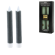 PTMD LED dinerkaars op batterij sage leaf 2,2 x 16 cm set van 2