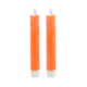 PTMD LED dinerkaars op batterij orange 2,2 x 16 cm set van 2