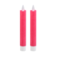 PTMD LED dinerkaars op batterij bright pink 2,2 x 16 cm set van 2