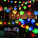 Solar slinger lampion multicolour 7,5 cm