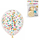 Ballon Confetti Crystal 27,5 cm 6 stuks