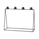 Kandelaar Modern frame zwart 32 cm