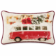 Kussen kerst Oldtimer VW bus rood 50 x 30 cm