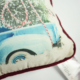 Kussen kerst Oldtimer Pick-up blauw 50 x 30 cm