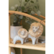 J-Line beeld Leeuw Raffia 24 cm