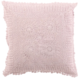 J-line kussen vierkant kant roze 45 x 45 cm