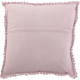 J-line kussen vierkant kant roze 45 x 45 cm