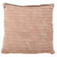 J-Line kussen Suede leer oudroze 43 x 43 cm
