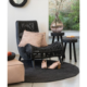 J-Line kussen Suede leer oudroze 43 x 43 cm