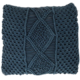 J-Line kussen Macrame blauw 45 x 45 cm