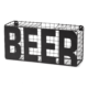 Out of the Blue dopjes verzamelbox Beer zwart 25 cm