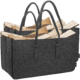 Premium mand vilt donkergrijs 61 cm set van 2