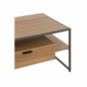 J-Line tv meubel zwart/naturel 120 cm