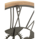 J-Line wandklok Tandwiel zwart/hout 60 cm