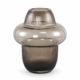 PTMD vaas Marlene rookglas bruin 19,5 cm