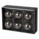 J-Line kerstballen Smokey glas grijs 8 cm set van 6