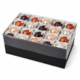 Kerstballen glas Cappuccino 8 cm set van 30