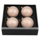 J-Line kerstballen roze 12 cm 4 stuks