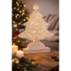 J-Line kerstboom LED op batterij wit 25 cm