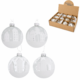 Boltze kerstbal glas Towny 8 cm 4 assorti