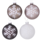 Boltze kerstbal Floka 8 cm 4 assorti