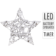 Kerstster LED op batterij snow 40 cm