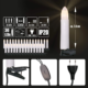 Lichtketting 30 LED kaarsen EU-stekker wit 7,3 m