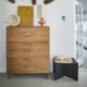 HKliving bijzettafel rechthoekig zwart 55 cm