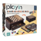 PLAY IN gezelschapsspel hout 8-in-1