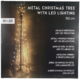 Kerstboom met LED verlichting op batterij IP44 150 cm